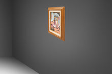 Load image into Gallery viewer, Set of Two (2) Matching Framed / Signed Mid-Century Modern Geometric Abstraction Oil on Canvas Paintings by Fred Blassingham, USA, c. 1980s-ABT Modern