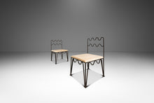 Load image into Gallery viewer, Set of Two (2) Méandre Side Chairs in Wrought Iron Inspired by Jean Royère Produced by Design Frères, USA, c. 2000s-ABT Modern