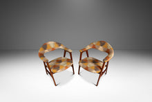 Load image into Gallery viewer, Set of Two (2) Mid-Century Danish Modern Armchairs in Teak w/ Bespoke Fabric by Erik Kirkegaard for Høng Stolefabrik, Denmark, c. 1950's-ABT Modern