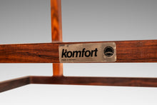 Load image into Gallery viewer, Set of Two (2) Mid-Century Danish Modern Rosewood & Smoked Glass End Tables by Henning Nørgaard for Komfort of Denmark, c. 1960's-ABT Modern