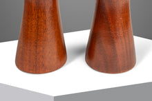 Load image into Gallery viewer, Set of Two ( 2 ) Mid-Century Danish Modern Salt & Pepper Shakers in Solid Walnut, Denmark, c. 1970s-ABT Modern