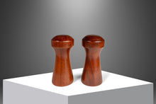 Load image into Gallery viewer, Set of Two ( 2 ) Mid-Century Danish Modern Salt & Pepper Shakers in Solid Walnut, Denmark, c. 1970s-ABT Modern