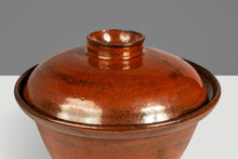 Load image into Gallery viewer, Set of Two (2) Mid-Century Japanese Modern Glazed Stoneware Rice Cookers / Serving Pots, Japan, c. 1970s-ABT Modern