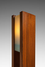 Load image into Gallery viewer, Set of Two (2) Mid-Century Modern 6 ft Freestanding Architectural Tower Floor Lamps in Oak After Frank Llyod Wright, USA, c. 1960s-ABT Modern