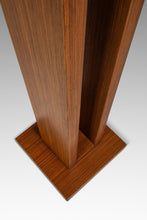 Load image into Gallery viewer, Set of Two (2) Mid-Century Modern 6 ft Freestanding Architectural Tower Floor Lamps in Oak After Frank Llyod Wright, USA, c. 1960s-ABT Modern