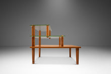 Load image into Gallery viewer, Set of Two ( 2 ) Mid-Century Modern Art Deco Three-Tiered Glass End Tables by Gilbert Rohde for Herman Miller, USA, c. 1930s-ABT Modern
