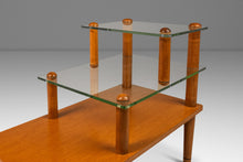 Load image into Gallery viewer, Set of Two ( 2 ) Mid-Century Modern Art Deco Three-Tiered Glass End Tables by Gilbert Rohde for Herman Miller, USA, c. 1930s-ABT Modern