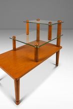 Load image into Gallery viewer, Set of Two ( 2 ) Mid-Century Modern Art Deco Three-Tiered Glass End Tables by Gilbert Rohde for Herman Miller, USA, c. 1930s-ABT Modern