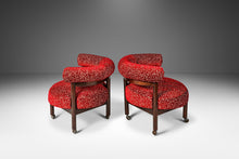 Load image into Gallery viewer, Set of Two ( 2 ) Mid-Century Modern Barrel Back Lounge Chairs in Walnut After Nanna Ditzel, USA, c. 1960's-ABT Modern
