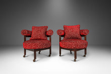 Load image into Gallery viewer, Set of Two ( 2 ) Mid-Century Modern Barrel Back Lounge Chairs in Walnut After Nanna Ditzel, USA, c. 1960's-ABT Modern