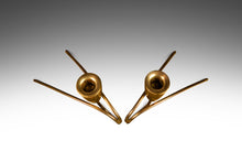 Load image into Gallery viewer, Set of Two ( 2 ) Mid-Century Modern Bauhaus Solid Brass Candlestick Holders Attributed to Günter Kupetz, Germany, c. 1950's-ABT Modern