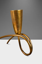 Load image into Gallery viewer, Set of Two ( 2 ) Mid-Century Modern Bauhaus Solid Brass Candlestick Holders Attributed to Günter Kupetz, Germany, c. 1950's-ABT Modern