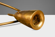 Load image into Gallery viewer, Set of Two ( 2 ) Mid-Century Modern Bauhaus Solid Brass Candlestick Holders Attributed to Günter Kupetz, Germany, c. 1950's-ABT Modern