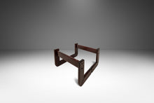 Load image into Gallery viewer, Set of Two (2) Mid-Century Modern Brutalist End Tables w/ Smoked Glass Tops in Jacaranda by Percival Lafer, Brazil, c. 1970s-ABT Modern