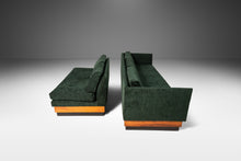 Load image into Gallery viewer, Set of Two (2) Mid-Century Modern Brutalist Platform Sofas in Walnut by Adrian Pearsall for Craft Associates, USA, c. 1960's-ABT Modern