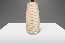 Load image into Gallery viewer, Set of Two (2) Mid-Century Modern Ceramic Table Lamps w/ Walnut Necks, USA, c. 1960's-ABT Modern