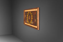 Load image into Gallery viewer, Set of Two (2) Mid-Century Modern Framed Embossed Leather Pre-Columbian Folk Art by Angel Pazmino, Ecuador, c. 1960's-ABT Modern