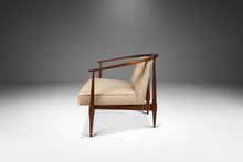 Load image into Gallery viewer, Set of Two (2) Mid-Century Modern "Horseshoe" Lounge Chairs in Walnut in the Manner of Kipp Stewart, USA, c. 1960's-ABT Modern