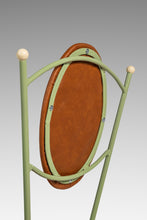 Load image into Gallery viewer, Set of Two (2) Mid-Century Modern Italian Outdoor Patio / Bistro Chairs in Wrought Iron & Vinyl, USA, c. 1960s-ABT Modern
