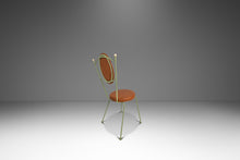 Load image into Gallery viewer, Set of Two (2) Mid-Century Modern Italian Outdoor Patio / Bistro Chairs in Wrought Iron & Vinyl, USA, c. 1960s-ABT Modern
