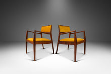 Load image into Gallery viewer, Set of Two (2) Mid-Century Modern Model C140 "Playboy" Chairs in Walnut and Felt by Jens Risom for Jens Risom Design, USA, c. 1960s-ABT Modern