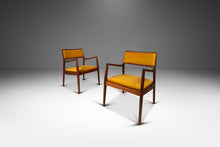 Load image into Gallery viewer, Set of Two (2) Mid-Century Modern Model C140 "Playboy" Chairs in Walnut and Felt by Jens Risom for Jens Risom Design, USA, c. 1960s-ABT Modern
