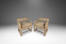 Load image into Gallery viewer, Set of Two ( 2 ) Mid-Century Modern Parsons Chairs in Original Fabric Attributed to Milo Baughman, USA, c. 1960s-ABT Modern