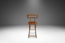 Load image into Gallery viewer, Set of Two (2) Mid Century Modern Substantial Campaign Bar Height Bar Stools by Maitland-Smith, c. 1980s-ABT Modern