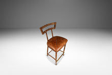 Load image into Gallery viewer, Set of Two (2) Mid Century Modern Substantial Campaign Bar Height Bar Stools by Maitland-Smith, c. 1980s-ABT Modern