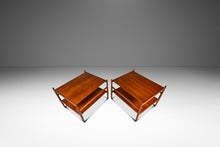 Load image into Gallery viewer, Set of Two (2) Mid-Century Modern 'Suncoast' End Tables in Walnut by Kipp Stewart and Stewart MacDougall for Drexel, USA, c. 1960s