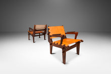 Load image into Gallery viewer, Set of Two (2) Mid-Century Modern Tooled Leather Sling / Safari Lounge Chairs by Angel Pazmino, Ecuador, c. 1960s-ABT Modern