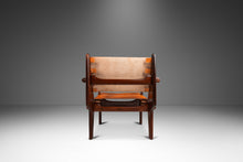 Load image into Gallery viewer, Set of Two ( 2 ) Mid-Century Modern Tooled Leather Sling / Safari Lounge Chairs w/ Ottomans by Angel Pazmino, Ecuador, c. 1960s-ABT Modern
