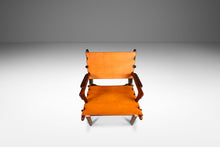 Load image into Gallery viewer, Set of Two ( 2 ) Mid-Century Modern Tooled Leather Sling / Safari Lounge Chairs w/ Ottomans by Angel Pazmino, Ecuador, c. 1960s-ABT Modern