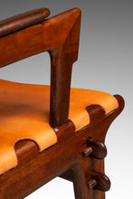 Load image into Gallery viewer, Set of Two ( 2 ) Mid-Century Modern Tooled Leather Sling / Safari Lounge Chairs w/ Ottomans by Angel Pazmino, Ecuador, c. 1960s-ABT Modern