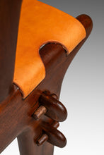 Load image into Gallery viewer, Set of Two ( 2 ) Mid-Century Modern Tooled Leather Sling / Safari Lounge Chairs w/ Ottomans by Angel Pazmino, Ecuador, c. 1960s-ABT Modern