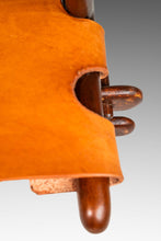 Load image into Gallery viewer, Set of Two ( 2 ) Mid-Century Modern Tooled Leather Sling / Safari Lounge Chairs w/ Ottomans by Angel Pazmino, Ecuador, c. 1960s-ABT Modern