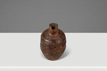 Load image into Gallery viewer, Set of Two (2) Miniature Vintage Ceramic Japanese Shigaraki Yaki Ikebana Flower Vases Vessels, Japan, c. 1960s-ABT Modern