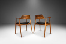 Load image into Gallery viewer, Set of Two (2) Model 411 Armchairs in Solid Beech by Hartmut Lohmeyer for Wilkahn, Germany, c. 1950's-ABT Modern