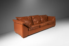 Load image into Gallery viewer, Set of Two (2) Modern Low Profile Sofas in Cognac Brown Leather in the Manner of Niels Eilersen, USA, c. 1990's-ABT Modern