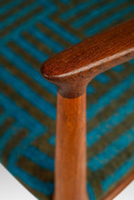 Load image into Gallery viewer, Set of Two ( 2 ) Møller Model #75 Captains / Armchairs in Teak & Mohair Fabric by Niels Møller for J.L. Møllers Møbelfabrik, Denmark, 1960s-ABT Modern