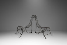 Load image into Gallery viewer, Set of Two ( 2 ) Oversized Wrought Iron Sculptural "Spine Chairs" in the Manner of Andre Dubreuil, United States, c. 1980s-ABT Modern