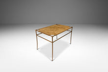 Load image into Gallery viewer, Set of Two (2) Petite Mid-Century Modern Accent Benches in Animal Hide & Leather After T.H. Robsjohn-Gibbings, USA, c. 1980's-ABT Modern