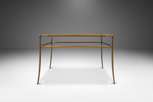 Load image into Gallery viewer, Set of Two (2) Petite Mid-Century Modern Accent Benches in Animal Hide & Leather After T.H. Robsjohn-Gibbings, USA, c. 1980's-ABT Modern
