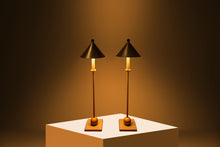 Load image into Gallery viewer, Set of Two ( 2 ) Post Modern Memphis Style Table Lamps by George Kovacs for Sonneman, USA, c. 1990s-ABT Modern