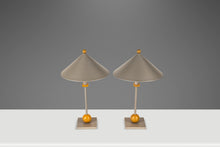 Load image into Gallery viewer, Set of Two ( 2 ) Postmodern Memphis Style Table Lamps by George Kovacs for Sonneman, USA, c. 1990s-ABT Modern
