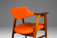 Load image into Gallery viewer, Set of Two (2) Rare Danish Modern Model 42 Arm Chairs in Teak and Vinyl by Erik Kirkegaard for Høng Stolefabrik, Denmark, c. 1950's-ABT Modern
