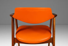 Load image into Gallery viewer, Set of Two (2) Rare Danish Modern Model 42 Arm Chairs in Teak and Vinyl by Erik Kirkegaard for Høng Stolefabrik, Denmark, c. 1950's-ABT Modern