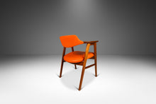Load image into Gallery viewer, Set of Two (2) Rare Danish Modern Model 42 Arm Chairs in Teak and Vinyl by Erik Kirkegaard for Høng Stolefabrik, Denmark, c. 1950's-ABT Modern