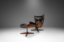 Load image into Gallery viewer, Set of Two (2) Rare MCM "Mr. Chair" Wingback Lounge Chairs w/ Matching Ottomans by George Mulhauser for Plycraft, USA, c. 1960s-ABT Modern