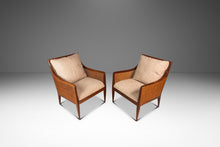 Load image into Gallery viewer, Set of Two (2) Rare Mid-Century Modern Caned Lounge Chairs in Walnut by Kipp Stewart for Directional, USA, c. 1950s-ABT Modern
